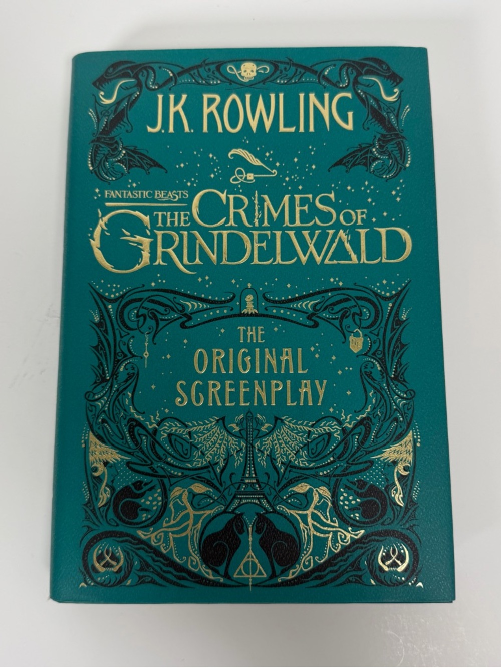 The Crimes of Grindelwald Green Hardcover Screenplay